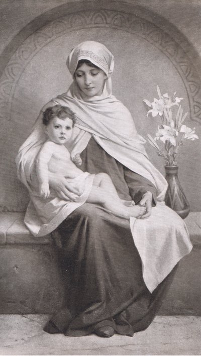 Mother and child by Friedrich Paul Thumann